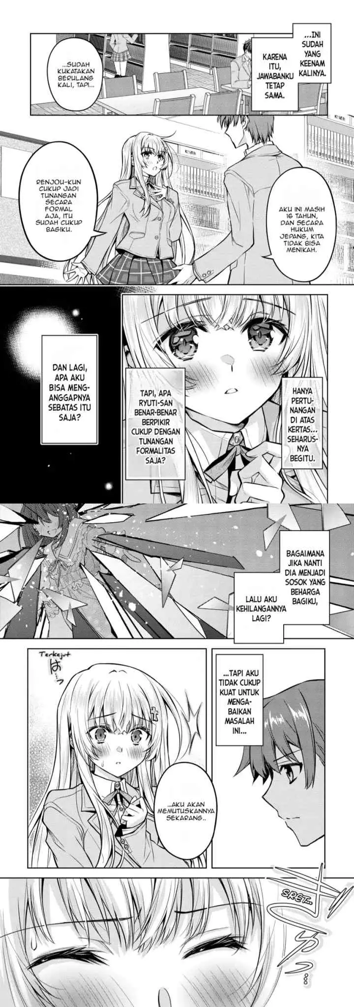 Tsundere Hokuou Bishoujo no Classmate ga, Kon'yakusha ni Natta Totan ni Dere Ippentou ni Natte Shimatta Ken ni Tsuite chapter 4 halaman 8