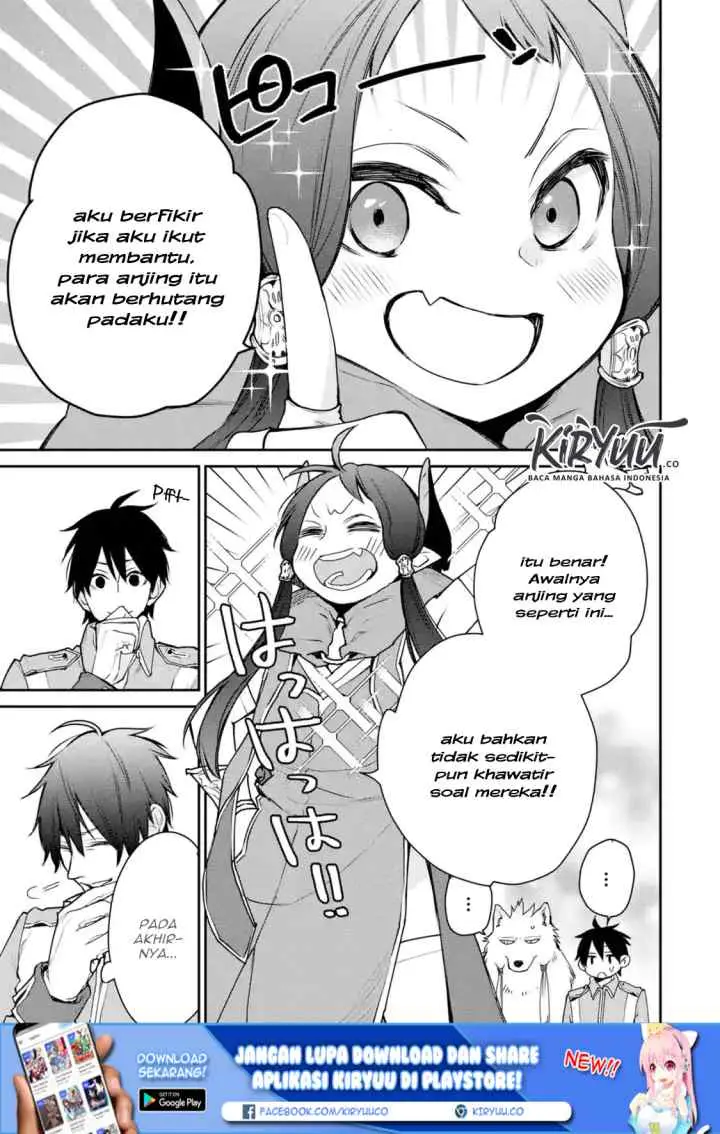 Saikyou no Madoshi. Hisa ni Ya wo Ukete Shimatta no de Inaka no Eihei ni Naru chapter 13.1 halaman 7