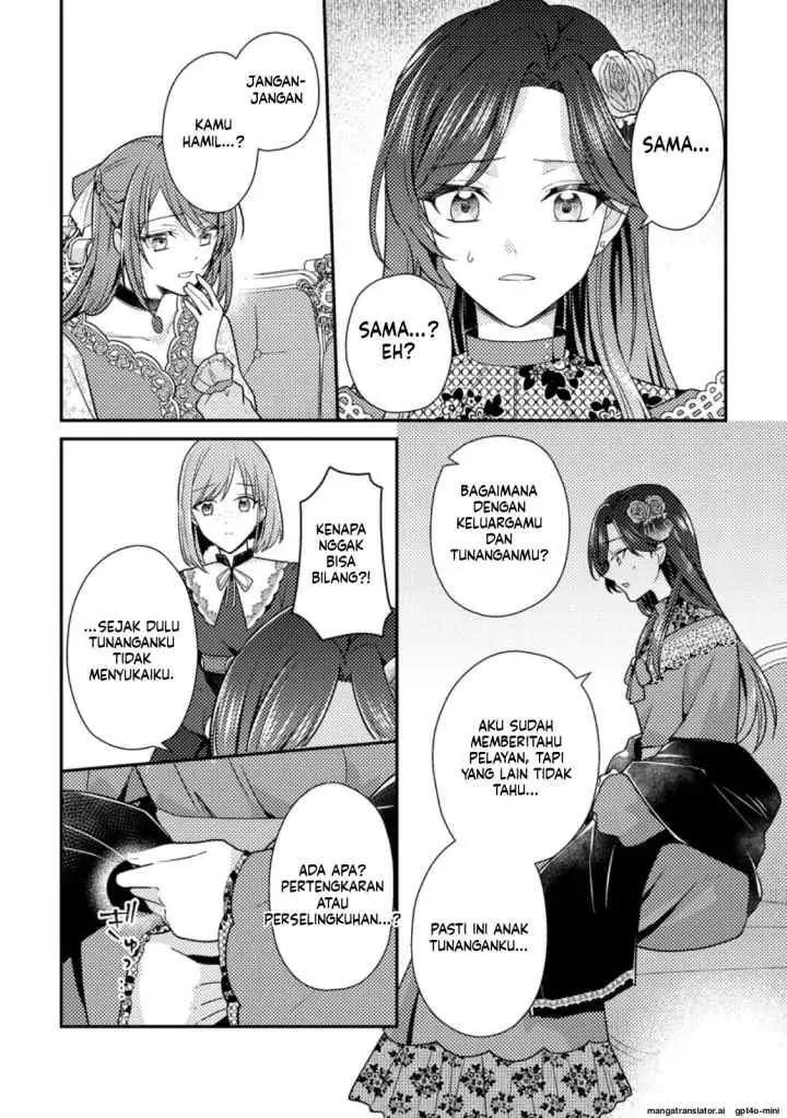 Heroine ga Kuru Mae ni Ninshin shimashita ~Tsunda Hazu no Akuyaku Reijou desuga, Douyara Chigau youdesu~ chapter 12.1 halaman 11