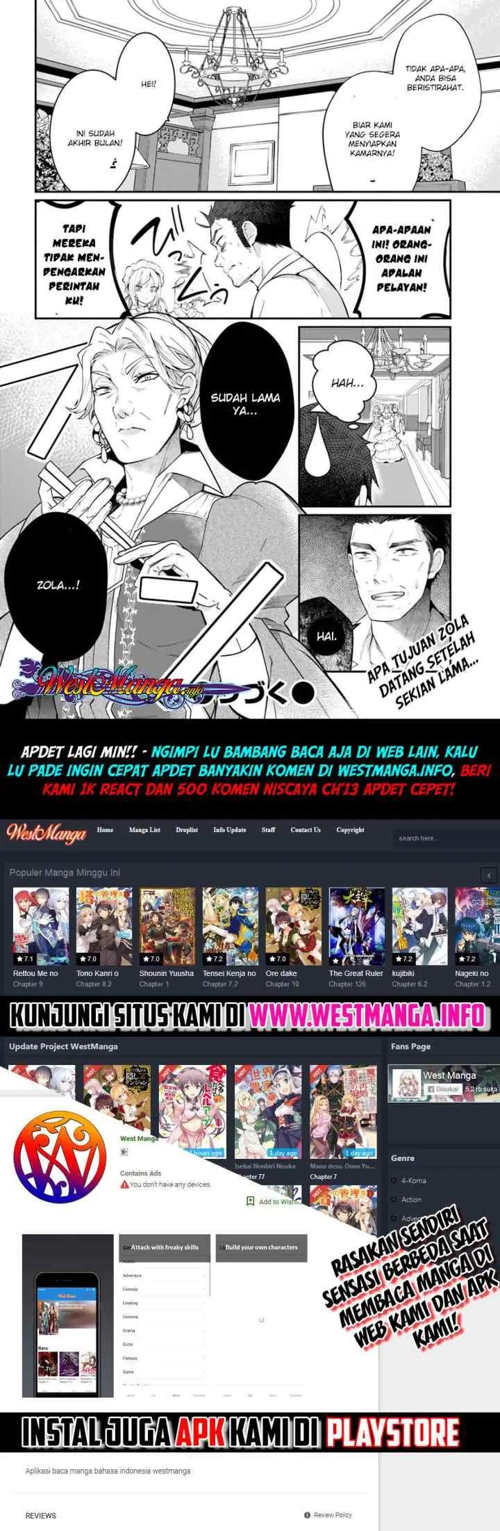 Otome Game Sekai wa Mob ni Kibishii Sekai Desu chapter 12.2 halaman 13