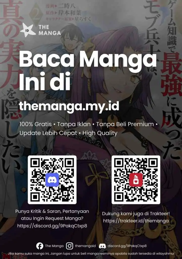 Game Chishiki de Saikyou ni Natta Mob Heishi wa, Shin no Jitsuryoku wo Kakushitai chapter 11.3 halaman 13