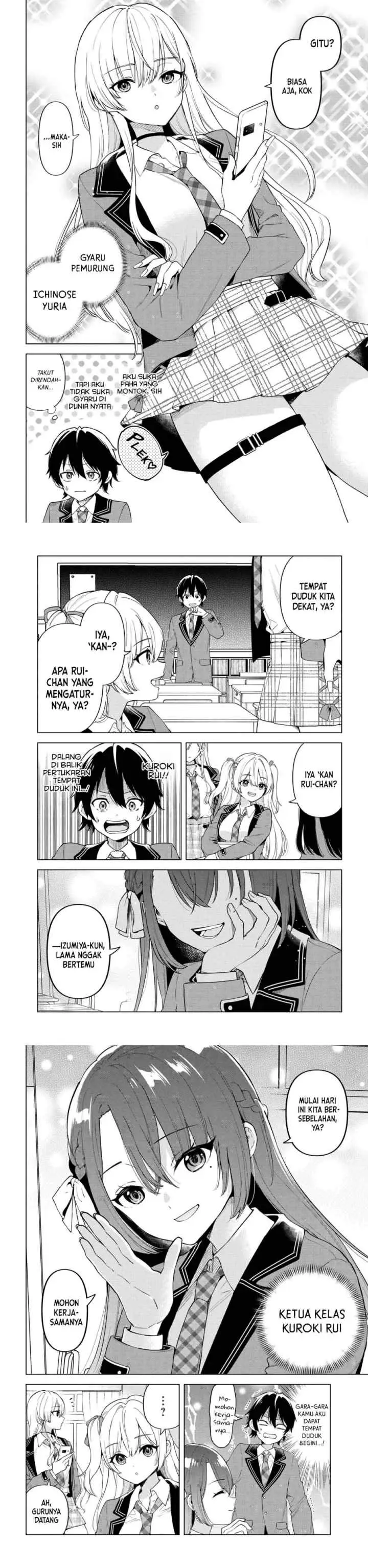 Inkyaa no ore ga sekigae de S-kyuu bishoujo ni kakomaretara himitsu no kankei ga hajimatta chapter 1 halaman 5