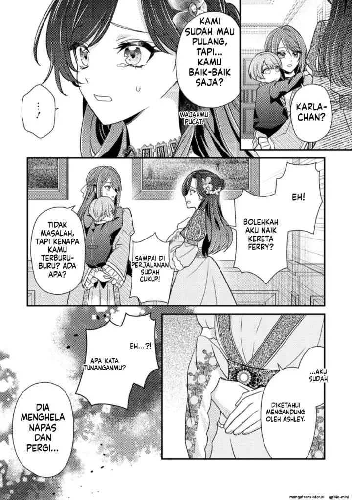Heroine ga Kuru Mae ni Ninshin shimashita ~Tsunda Hazu no Akuyaku Reijou desuga, Douyara Chigau youdesu~ chapter 14.2 halaman 4