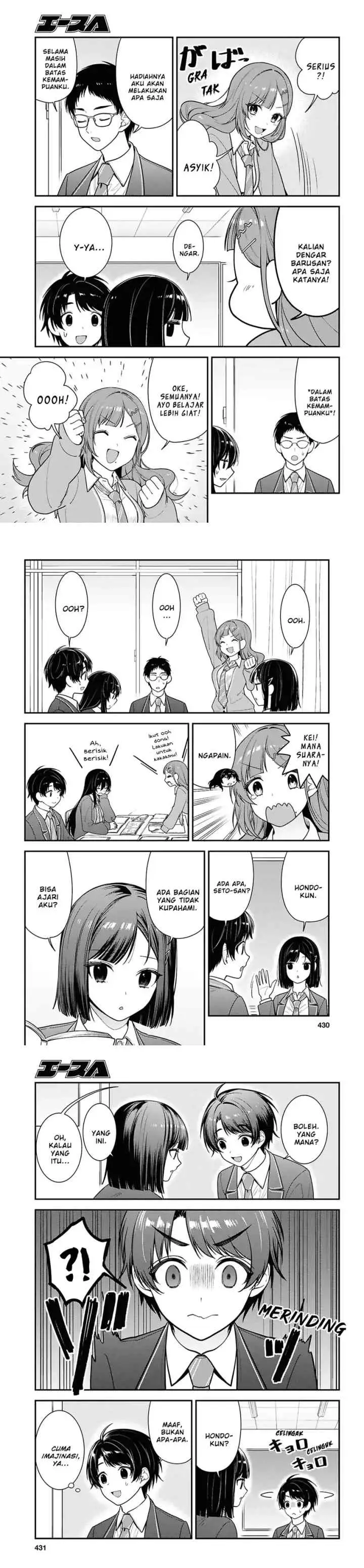 Tonari no Seki no Yankee Shimizu-san ga Kami o Kuroku Sometekita chapter 12 halaman 7