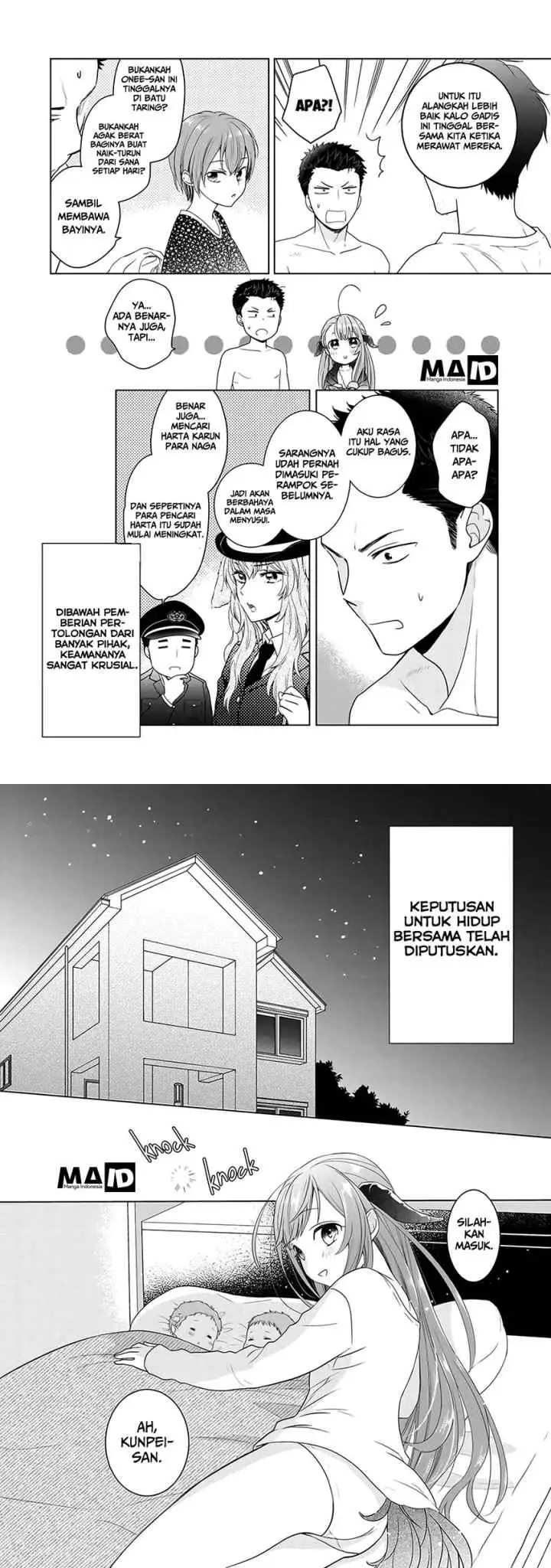 Kitaku Tochuu de Yome to Musume ga Dekita n dakedo Dragon datta chapter 3 halaman 13