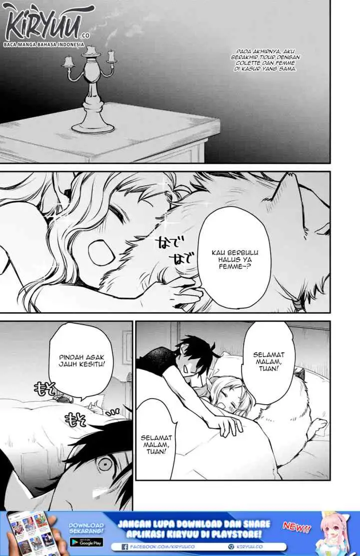 Saikyou no Madoshi. Hisa ni Ya wo Ukete Shimatta no de Inaka no Eihei ni Naru chapter 9.1 halaman 12