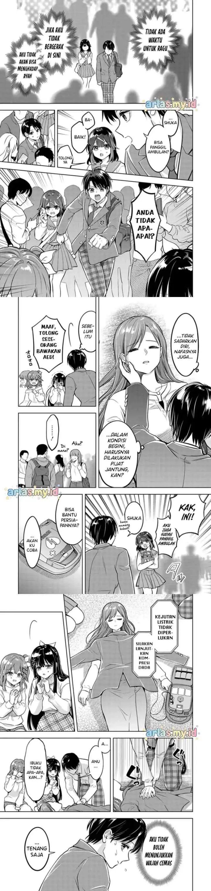 Taoreta Fujin o Sukutta Gohoubi wa, Musume no Bijin Futago to no Otsukiai Deshita chapter 1 halaman 5