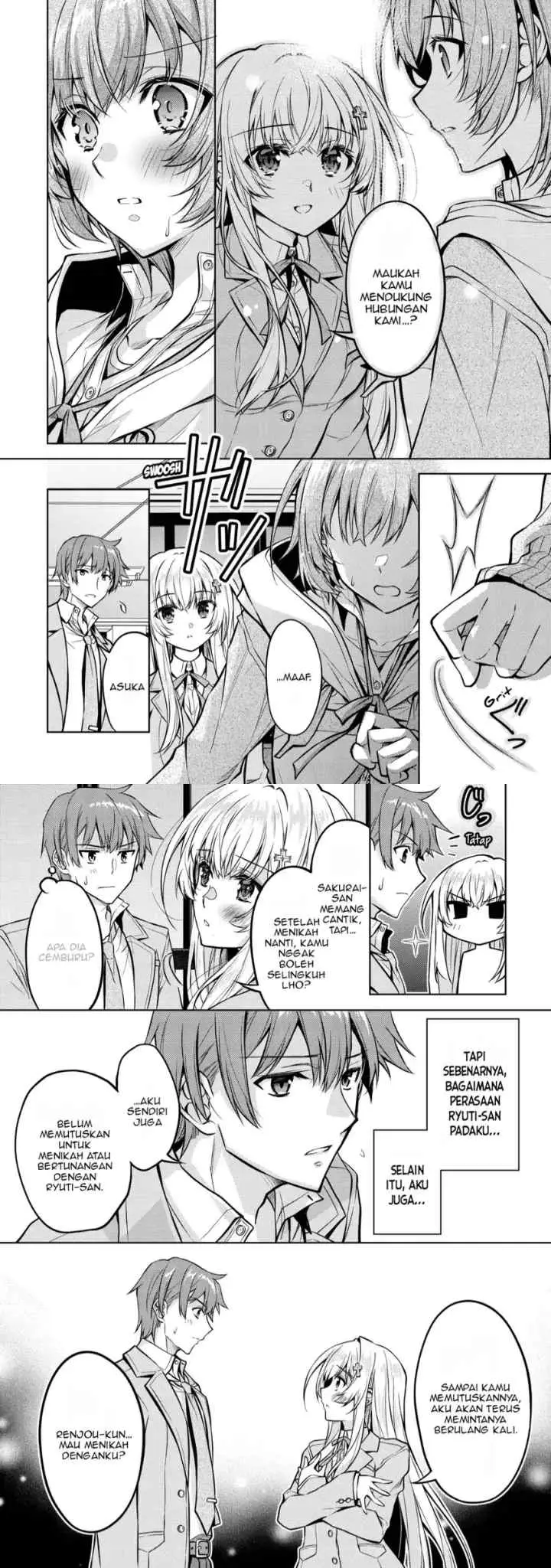 Tsundere Hokuou Bishoujo no Classmate ga, Kon'yakusha ni Natta Totan ni Dere Ippentou ni Natte Shimatta Ken ni Tsuite chapter 4 halaman 5
