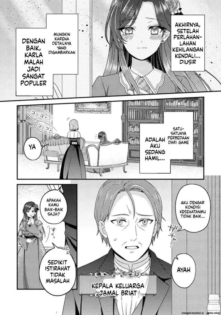 Heroine ga Kuru Mae ni Ninshin shimashita ~Tsunda Hazu no Akuyaku Reijou desuga, Douyara Chigau youdesu~ chapter 11.2 halaman 4