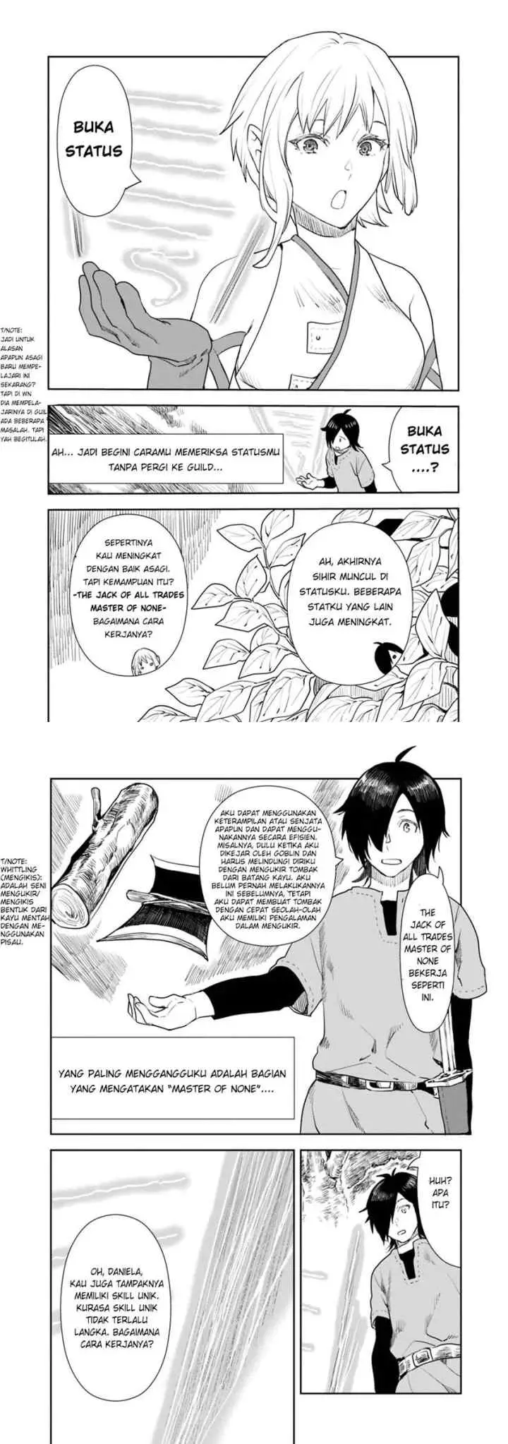 I Came to Another World as a Jack of All Trades and a Master of None to Journey While Relying on Quickness chapter 3 halaman 6