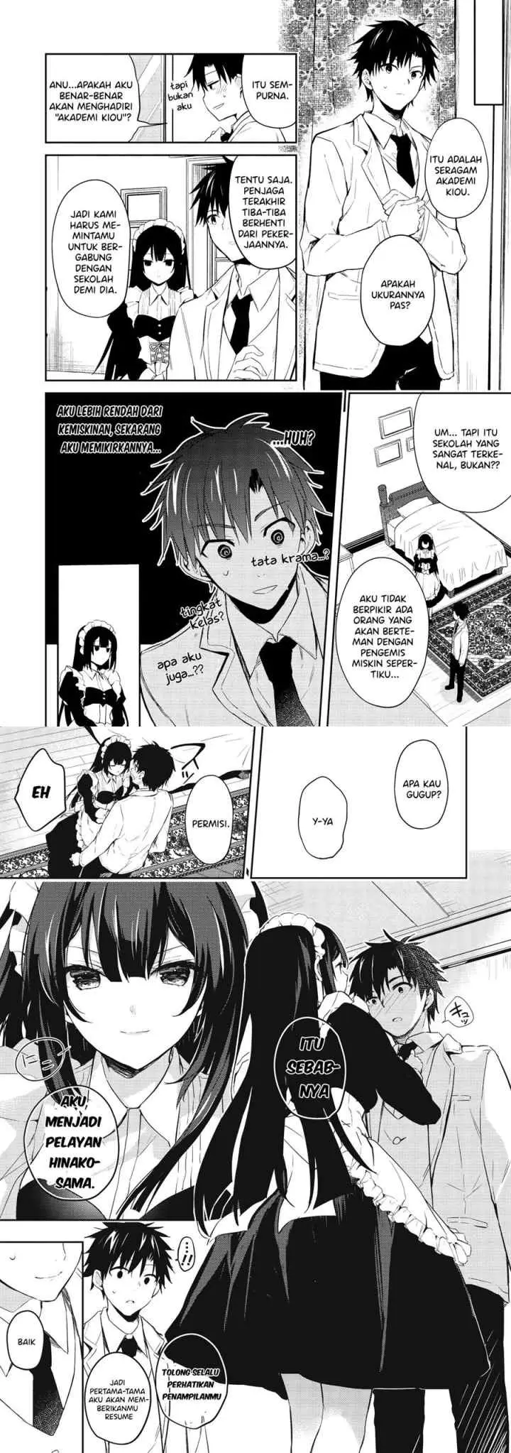 Saijo no Osewa ~Takane no Hana Darakena Meimon Kou de, Gakuin Ichi no Ojou-sama (Seikatsu Noryoku Kaimu) o Kagenagara Osewa suru Koto ni Narimashita~ chapter 2.2 halaman 6