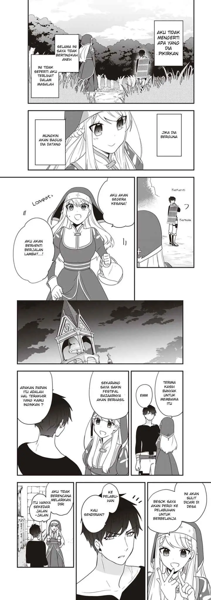 The Banished Villainess! Living the Leisurely Life of a Nun Making Revolutionary Church Food chapter 4 halaman 5