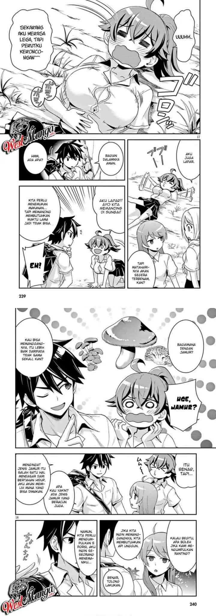 Isekai Yurutto Survival Seikatsu: Gakkou no Minna to Isekai no Mujintou ni Tenishitakedo Ore Dake Rakushou desu chapter 2.1 halaman 10