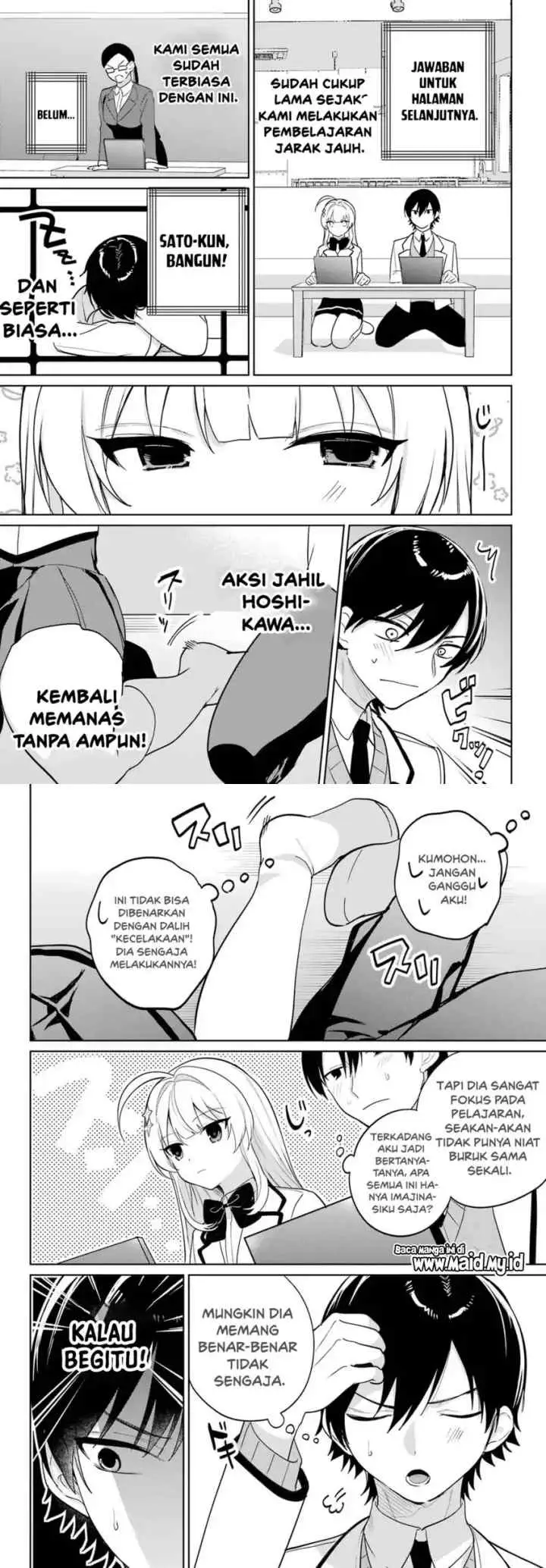 Remote Jugyou ni Nattara Class 1 no Bishoujo to Doukyo Suru Koto ni Natta chapter 13 halaman 9