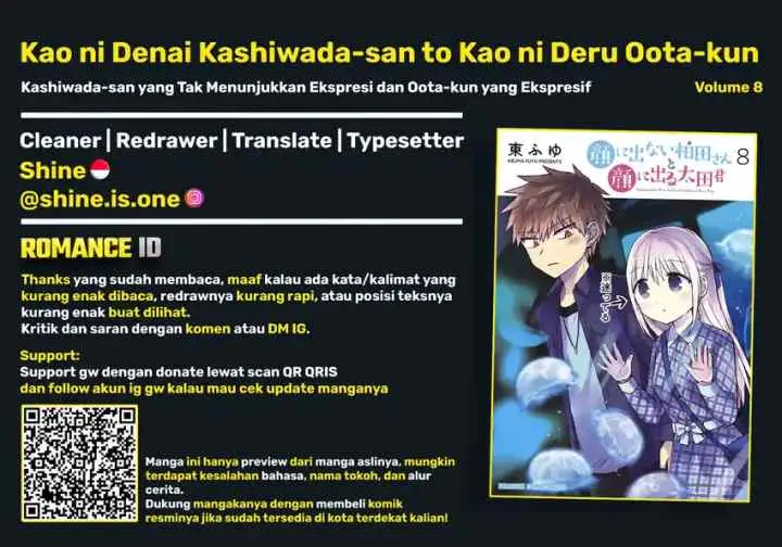 Kao ni denai Kashiwada-san to Kao ni deru Ota-kun chapter 88 halaman 16