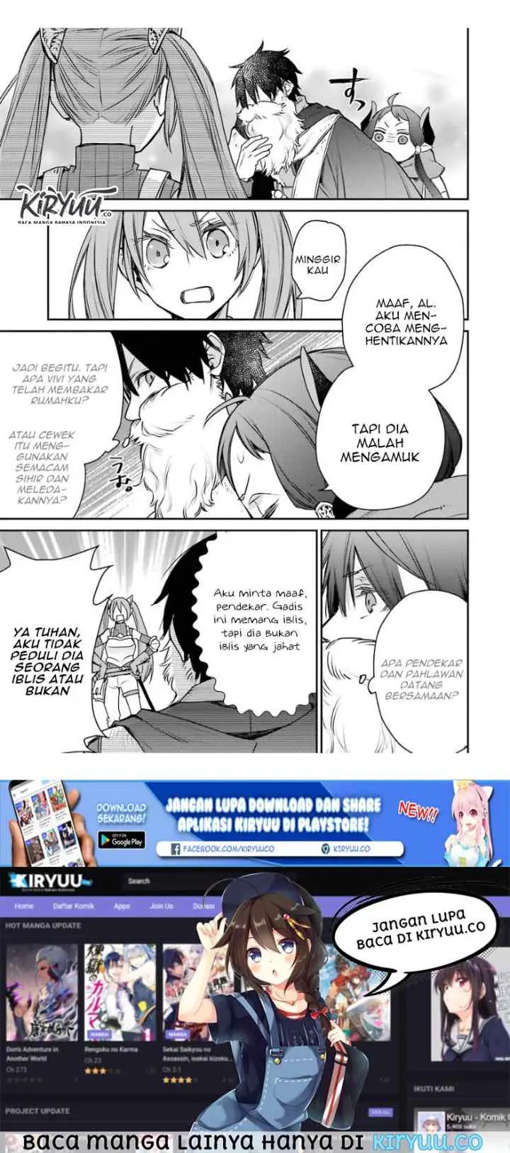 Saikyou no Madoshi. Hisa ni Ya wo Ukete Shimatta no de Inaka no Eihei ni Naru chapter 14.1 halaman 15