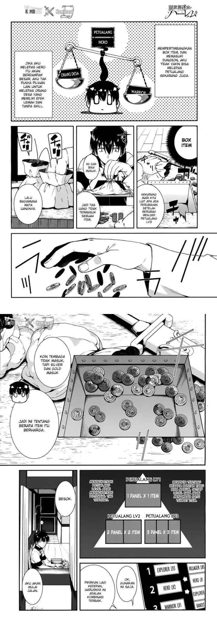 Isekai Meikyuu de Harem wo chapter 5.1 halaman 4