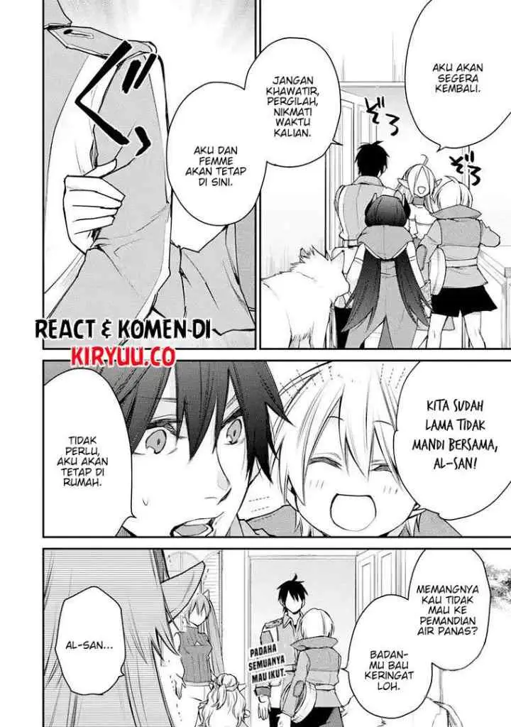 Saikyou no Madoshi. Hisa ni Ya wo Ukete Shimatta no de Inaka no Eihei ni Naru chapter 15.2 halaman 7