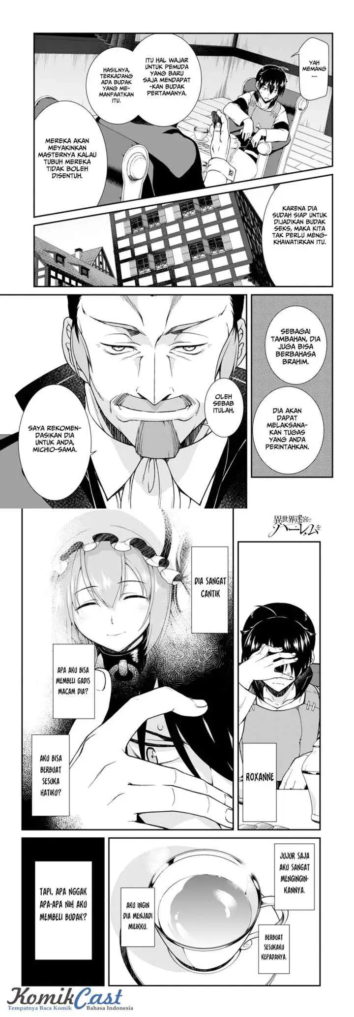 Isekai Meikyuu de Harem wo chapter 4.1 halaman 9