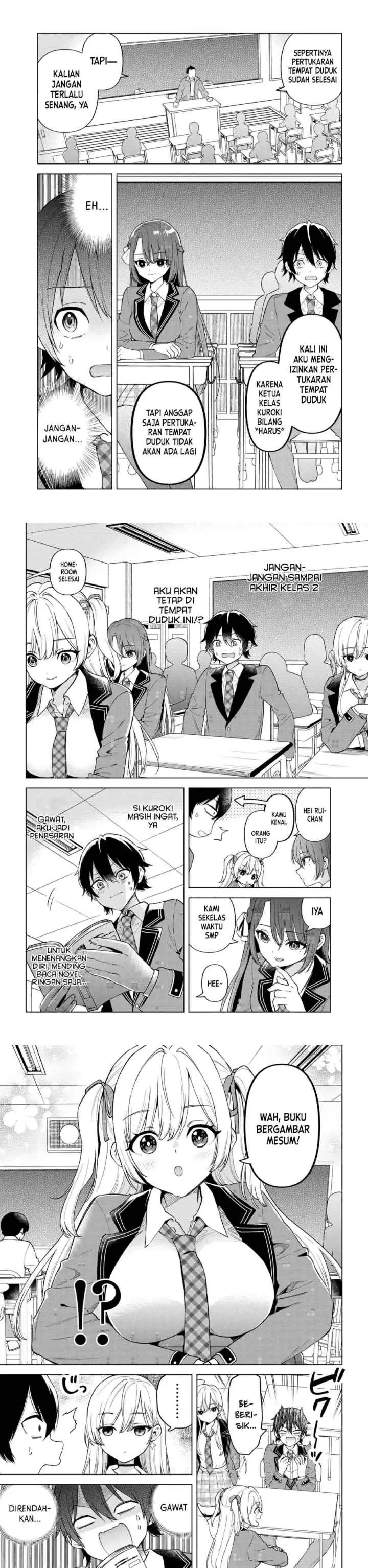 Inkyaa no ore ga sekigae de S-kyuu bishoujo ni kakomaretara himitsu no kankei ga hajimatta chapter 1 halaman 6