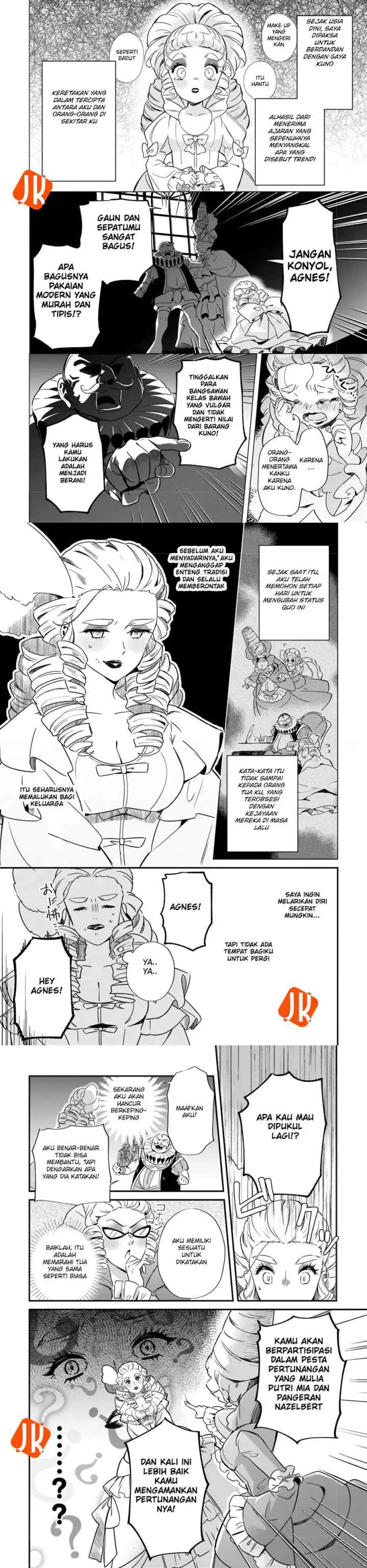 Imokusa Reijou desu ga Akuyaku Reisoku wo Tasuketara Kiniiraremashita chapter 1 halaman 4
