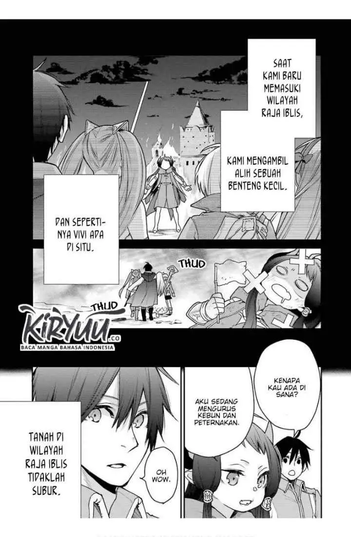 Saikyou no Madoshi. Hisa ni Ya wo Ukete Shimatta no de Inaka no Eihei ni Naru chapter 15.1 halaman 14