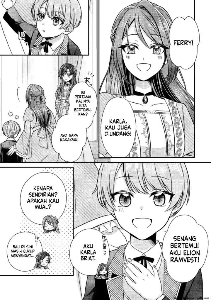 Heroine ga Kuru Mae ni Ninshin shimashita ~Tsunda Hazu no Akuyaku Reijou desuga, Douyara Chigau youdesu~ chapter 14.1 halaman 4