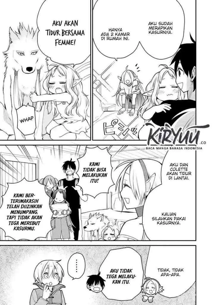 Saikyou no Madoshi. Hisa ni Ya wo Ukete Shimatta no de Inaka no Eihei ni Naru chapter 15.2 halaman 14