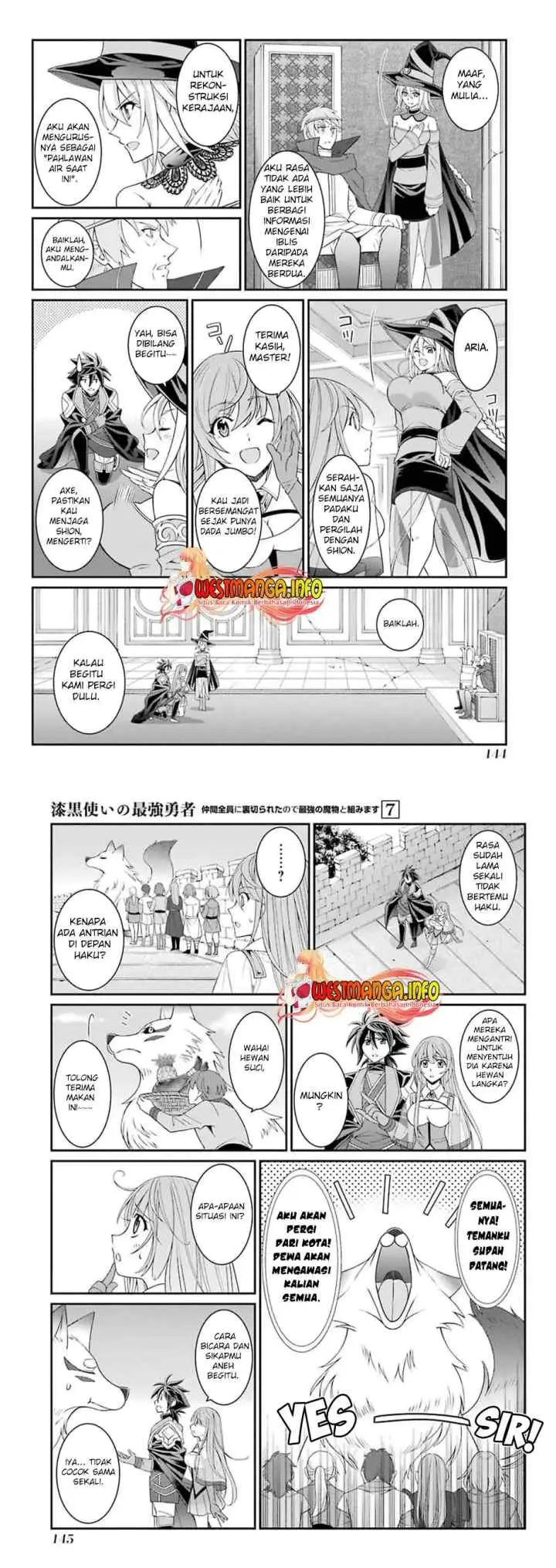 Shikkoku Tsukai no Saikyo Yusha Nakama Zen'in ni Uragira Retanode Saikyo no Mamono chapter 36 halaman 9