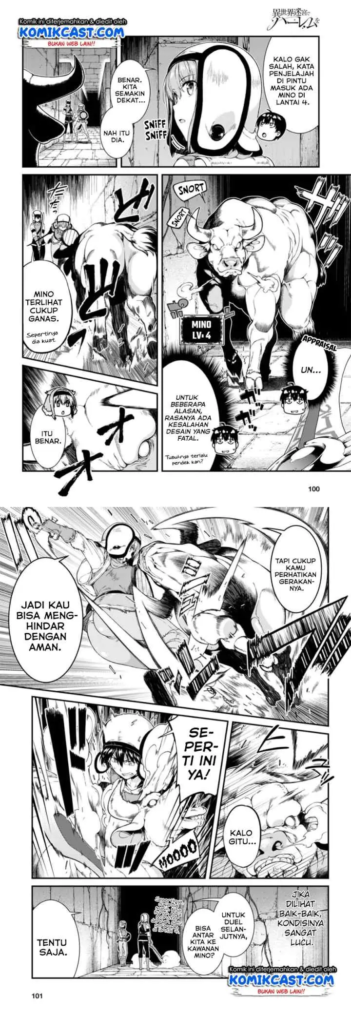 Isekai Meikyuu de Harem wo chapter 28 halaman 8