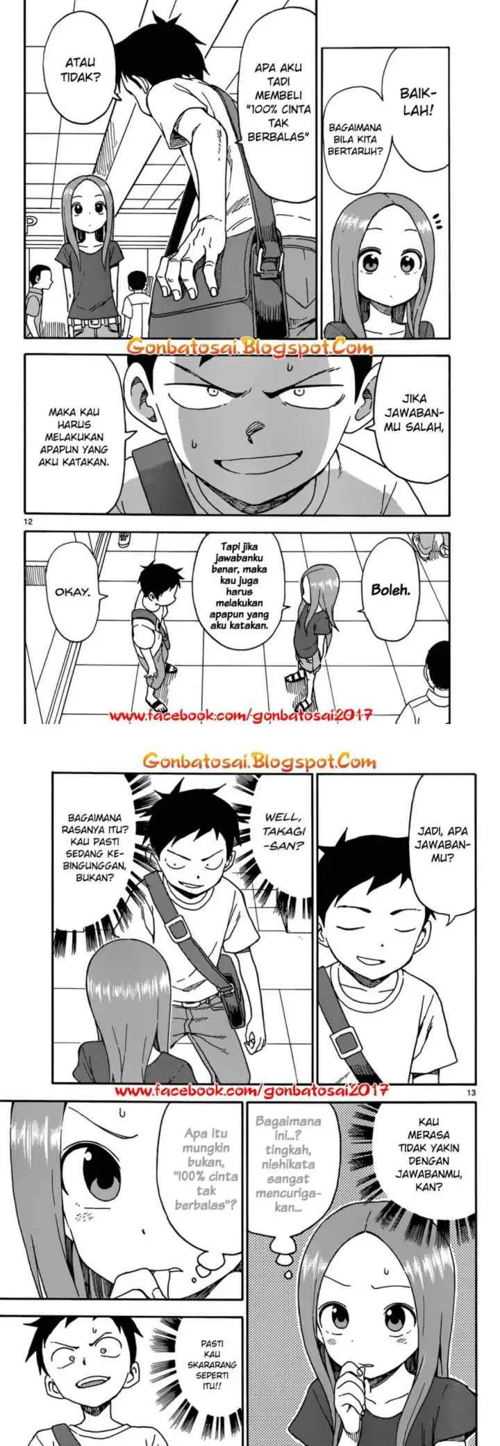 Karakai Jouzu no Takagi-san chapter 38 halaman 8