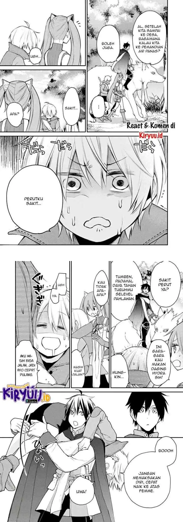 Saikyou no Madoshi. Hisa ni Ya wo Ukete Shimatta no de Inaka no Eihei ni Naru chapter 17.2 halaman 4