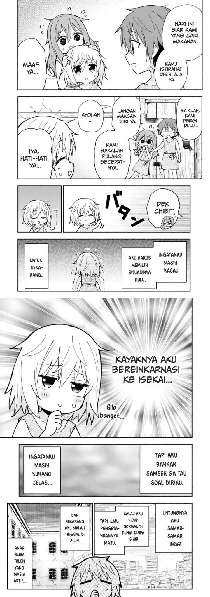 Isekai no Ochibi-chan wa Kyou mo Nanika wo Tsukuri Dasu chapter 1 halaman 4