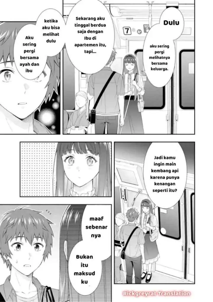 Toumei na Yoru ni Kakeru-kun to, Me ni Mienai Koi wo Shita chapter 4.1 halaman 5
