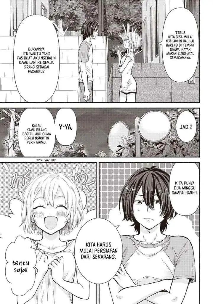 Nee, Mou Isso Tsukiacchau? Osananajimi no Bishoujo ni Tanomarete, Camo Kareshi Hajimemashita chapter 14 halaman 14