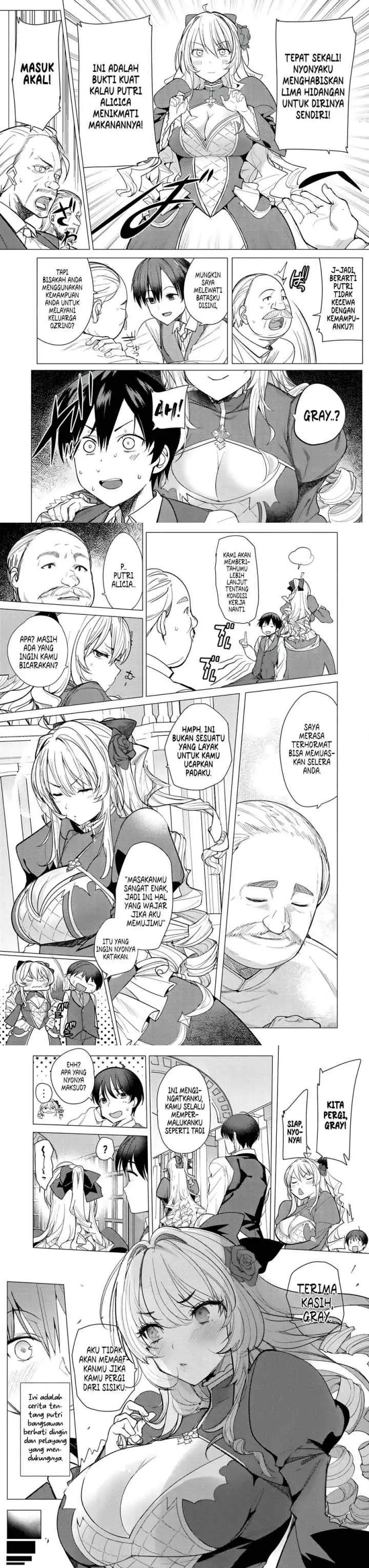 Hyouketsu Reijou-sama wo Follow Shitara, Mechamecha Dekiai Sareteshimatta Ken chapter 1 halaman 5