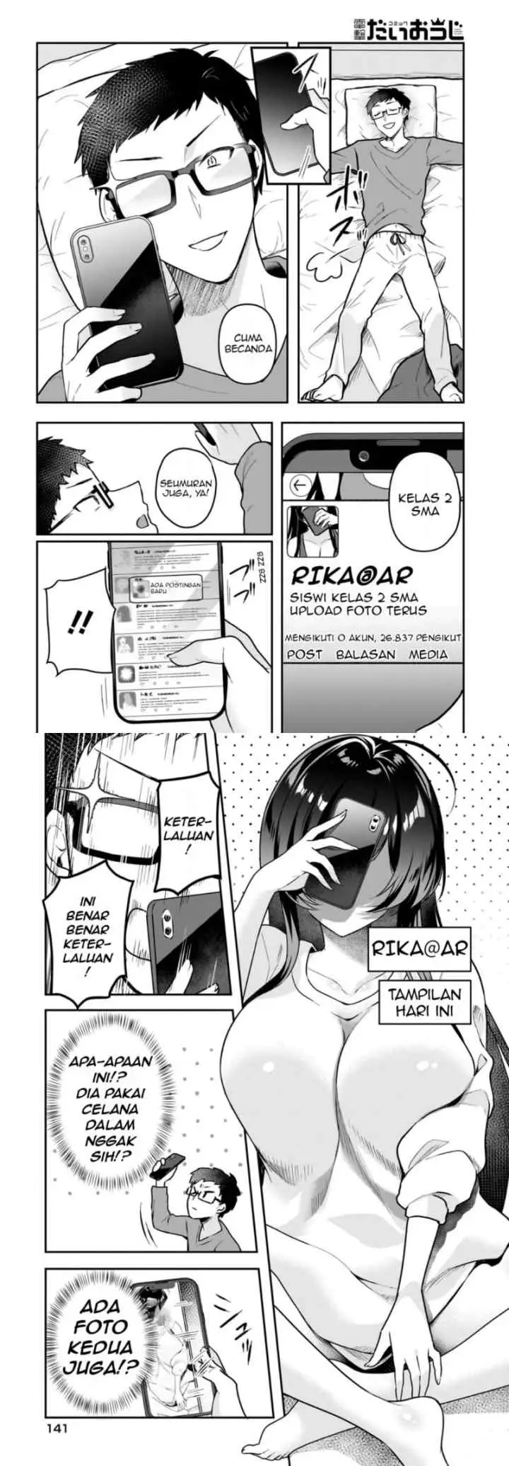 Gari Tsutomu-kun to Uraaka-san - Sanzan Osewa ni Natteiru Ero-kei Uraaka Joshi no Shoutai ga Kurasu no Idol Datta Ken chapter 1 halaman 4
