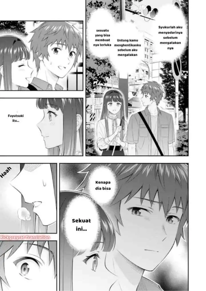 Toumei na Yoru ni Kakeru-kun to, Me ni Mienai Koi wo Shita chapter 4.1 halaman 13