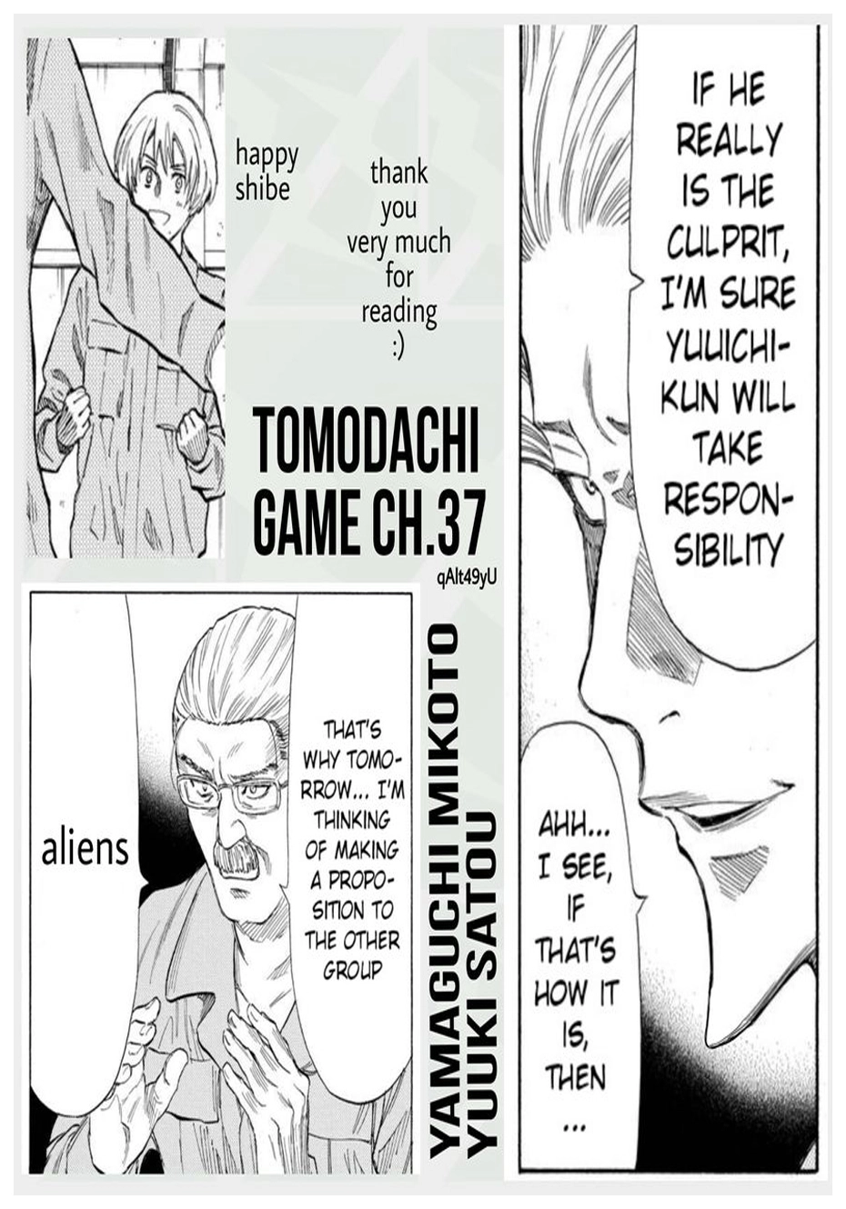 Tomodachi Game chapter 37 halaman 13