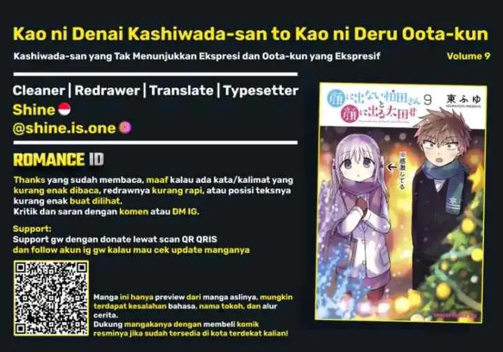 Kao ni denai Kashiwada-san to Kao ni deru Ota-kun chapter 104 halaman 11