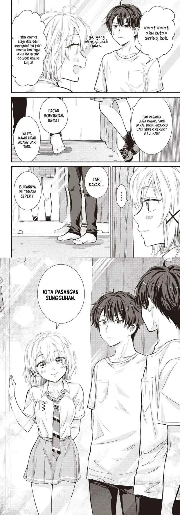 Nee, Mou Isso Tsukiacchau? Osananajimi no Bishoujo ni Tanomarete, Camo Kareshi Hajimemashita chapter 16 halaman 7
