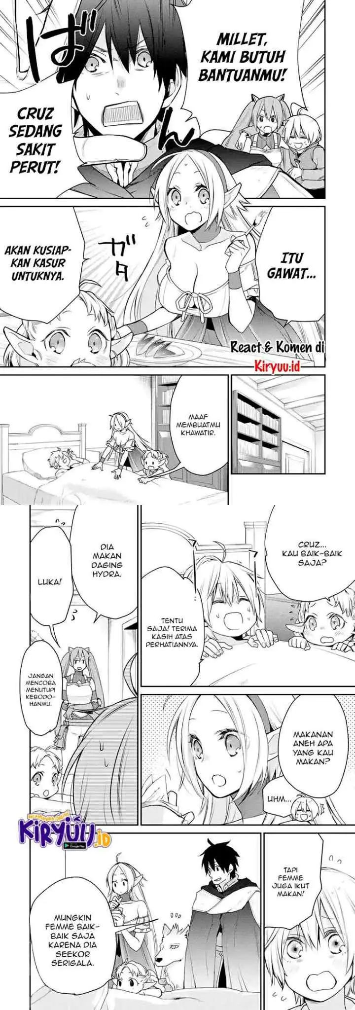 Saikyou no Madoshi. Hisa ni Ya wo Ukete Shimatta no de Inaka no Eihei ni Naru chapter 17.2 halaman 6