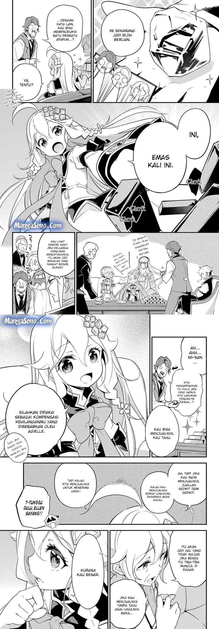 Chichi wa Eiyuu Haha wa Seirei Musume no Watashi wa Tenseisha chapter 8 halaman 9