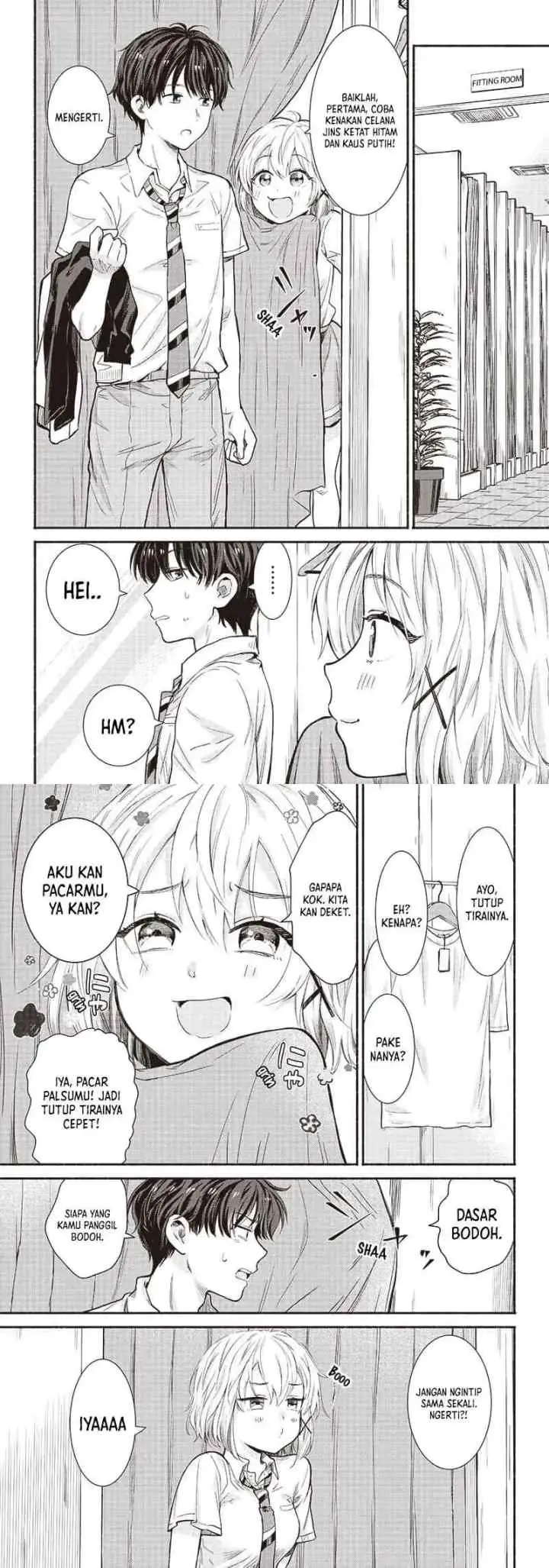 Nee, Mou Isso Tsukiacchau? Osananajimi no Bishoujo ni Tanomarete, Camo Kareshi Hajimemashita chapter 16 halaman 4