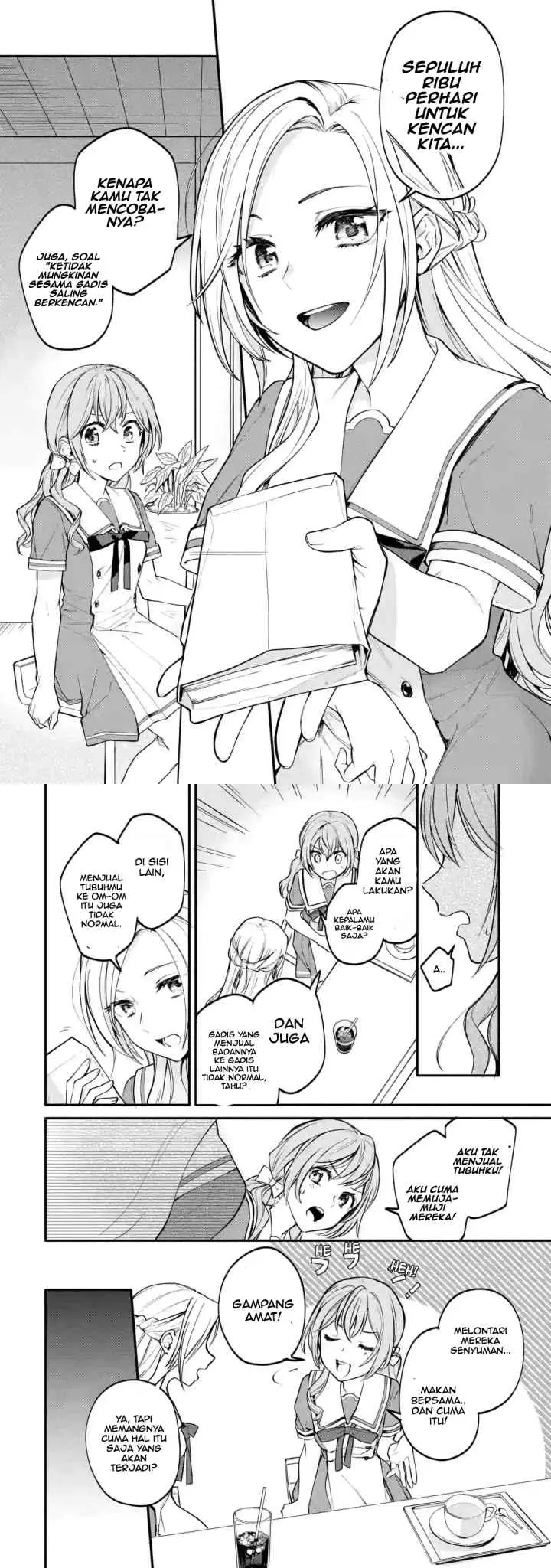 Onna Doushi to ka Arienai deshou to Iiharu Onna no ko wo, Hyakunichi kan de Tetteiteki ni Otosu Yuri no Ohanashi chapter 1 halaman 12