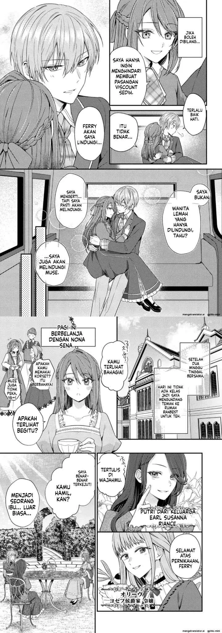Heroine ga Kuru Mae ni Ninshin shimashita ~Tsunda Hazu no Akuyaku Reijou desuga, Douyara Chigau youdesu~ chapter 2 halaman 6
