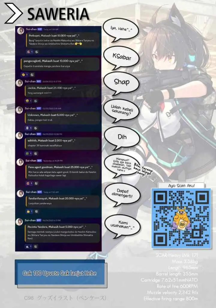 Isekai de Haishin Katsudou wo Shitara Tairyou no Yandere Shinja wo Umidashite Shimatta Ken chapter 7 halaman 14