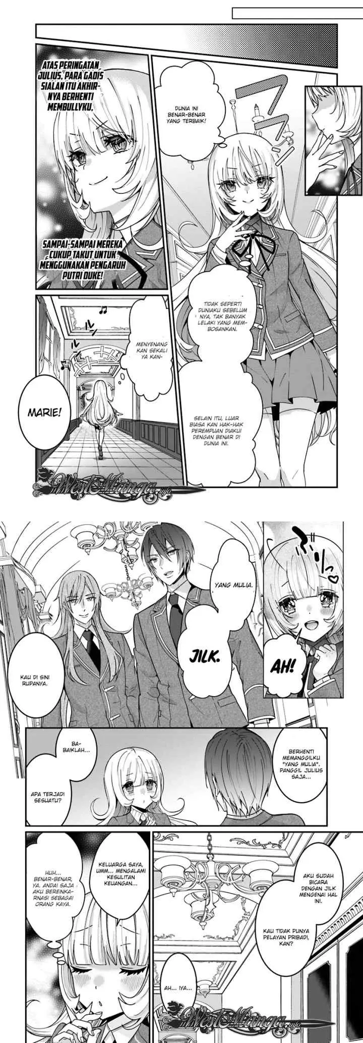 Otome Game Sekai wa Mob ni Kibishii Sekai Desu chapter 7.1 halaman 7