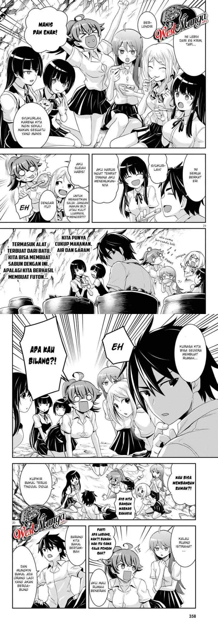 Isekai Yurutto Survival Seikatsu: Gakkou no Minna to Isekai no Mujintou ni Tenishitakedo Ore Dake Rakushou desu chapter 7 halaman 13