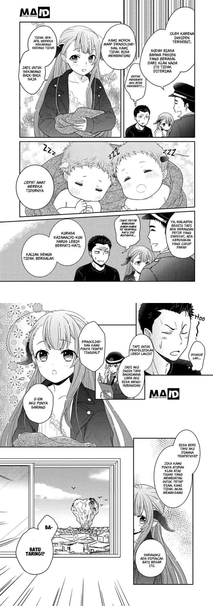 Kitaku Tochuu de Yome to Musume ga Dekita n dakedo Dragon datta chapter 2 halaman 4